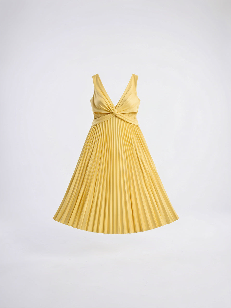 Robe Longue Plissée Fluide à Coupe Soirée Femme - 5