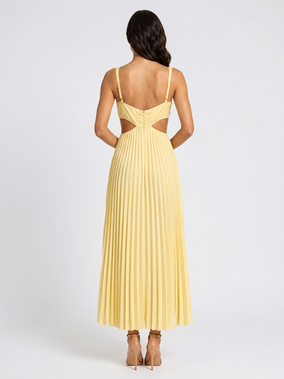 Robe Longue Plissée Fluide Coupe Maxi Femme - 4
