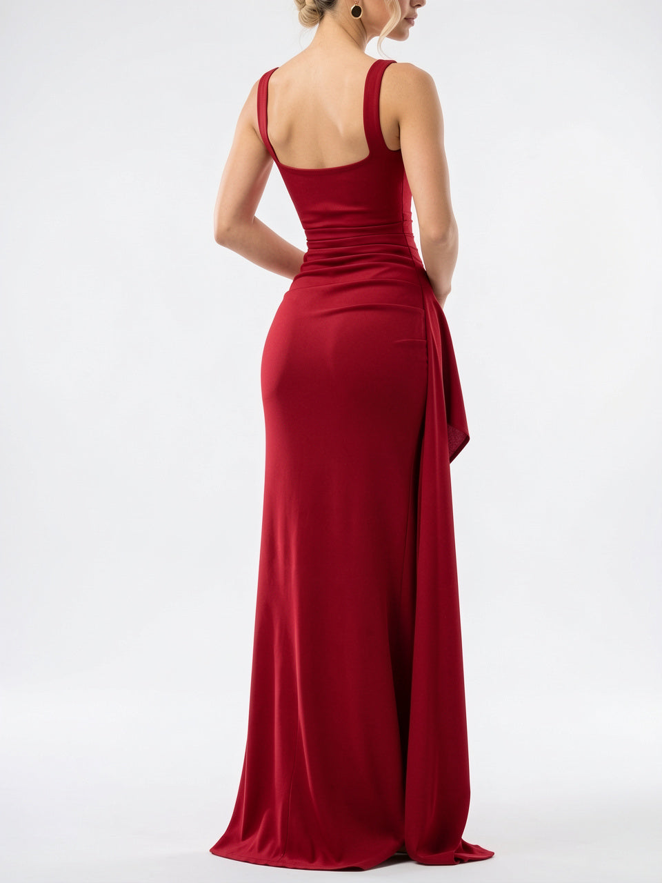 Robe Ruchée Maxi Fente Soirée - 2