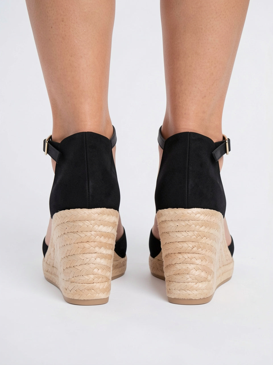 Sandales Compensées Espadrille Bride Cheville Été Femme - 3