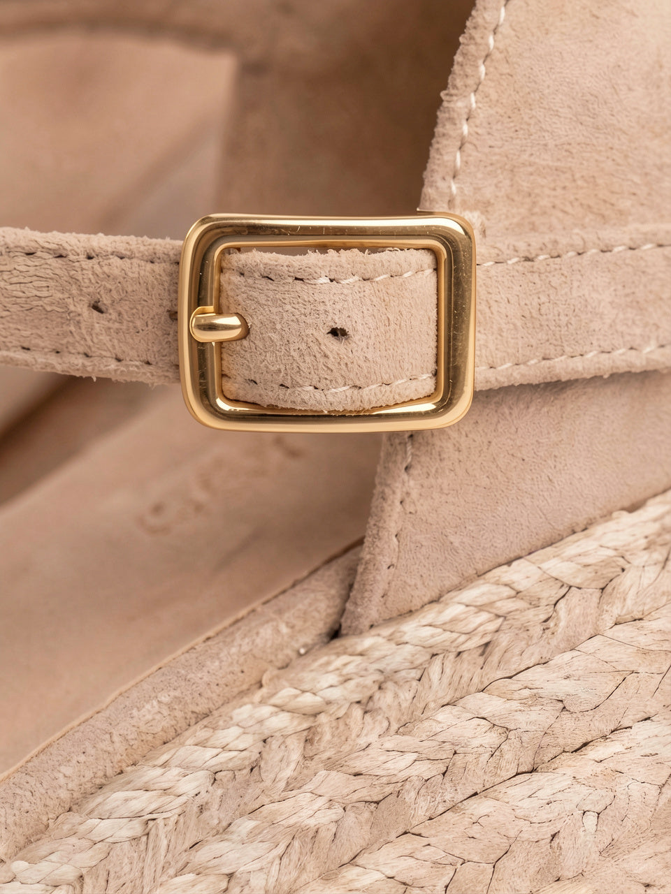 Sandales Compensées Espadrille Bride Cheville Été Femme - 5