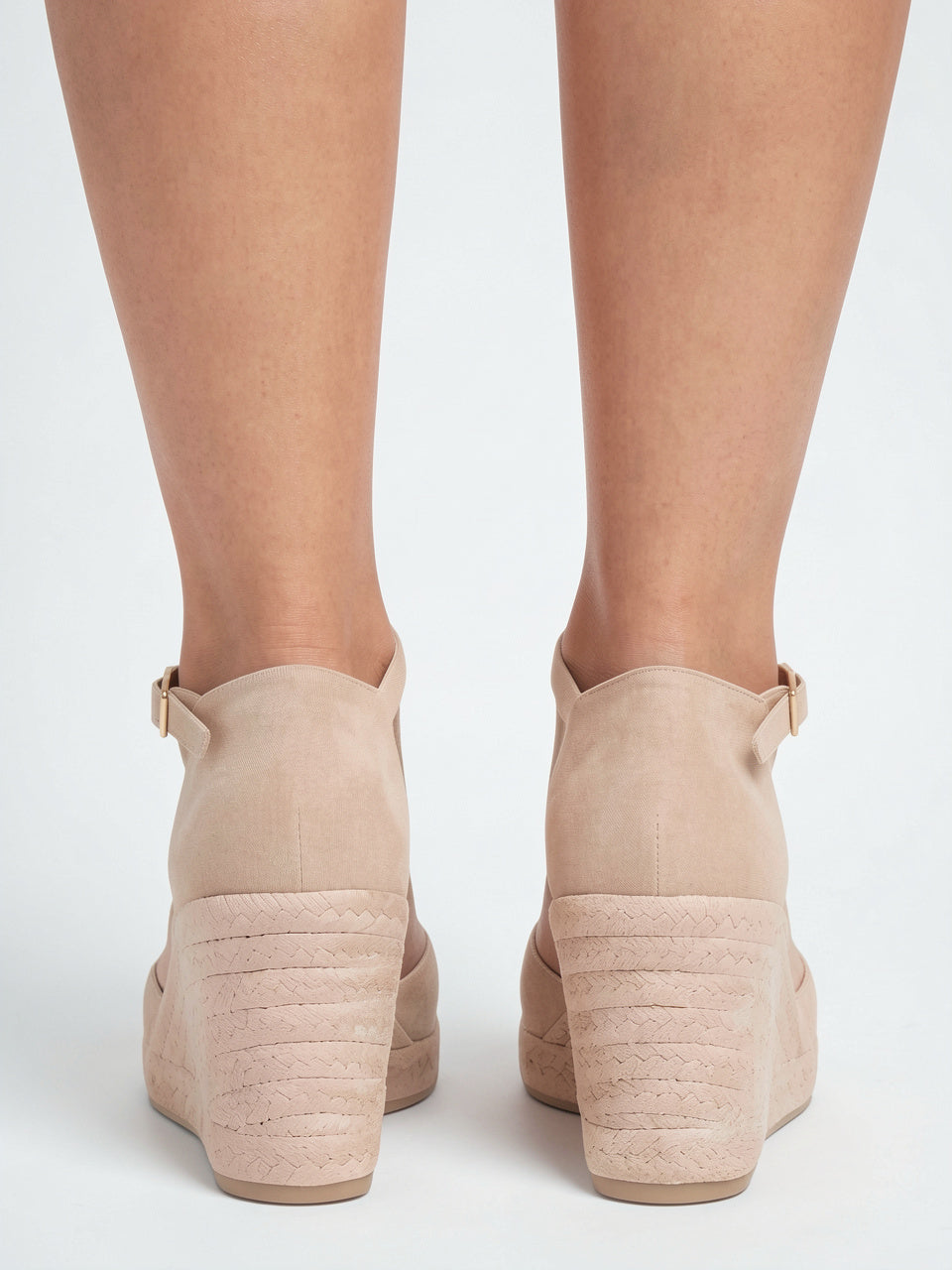 Sandales Compensées Espadrille Bride Cheville Été Femme - 6