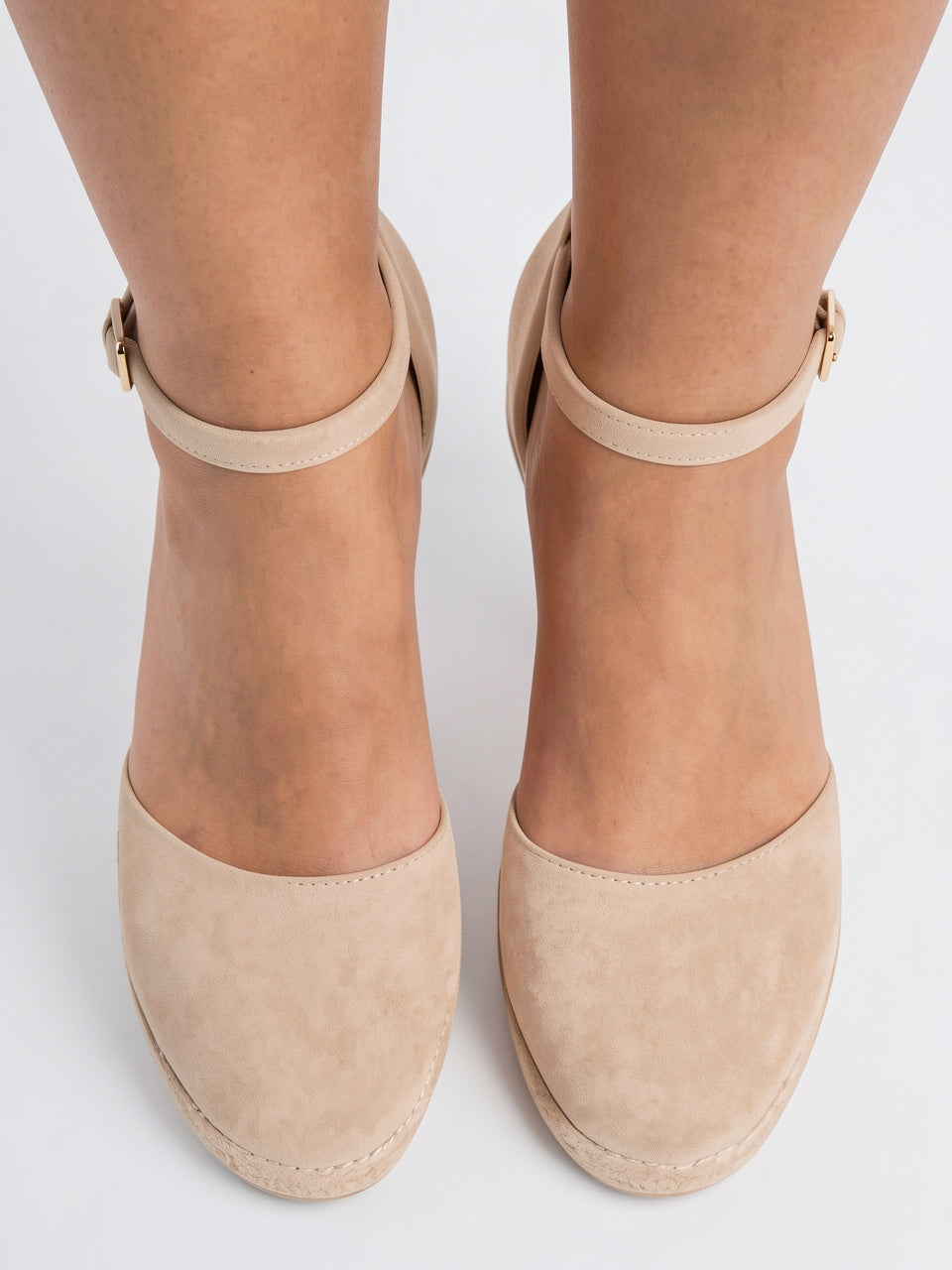 Sandales Compensées Espadrille Bride Cheville Été Femme - 7