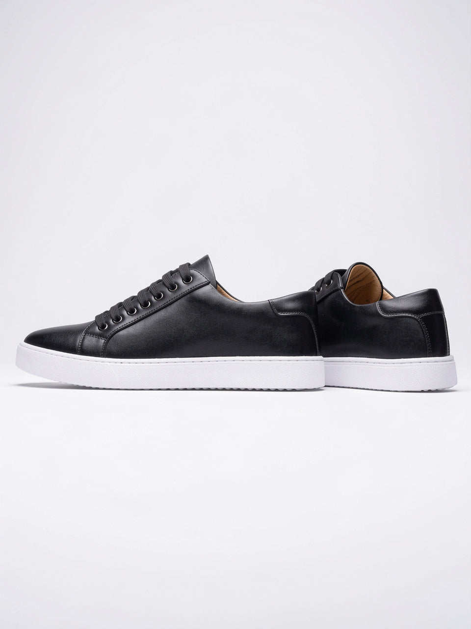 Sneakers Chaussures Cuir Basses Lacées Homme Semelle Épaisse - 25