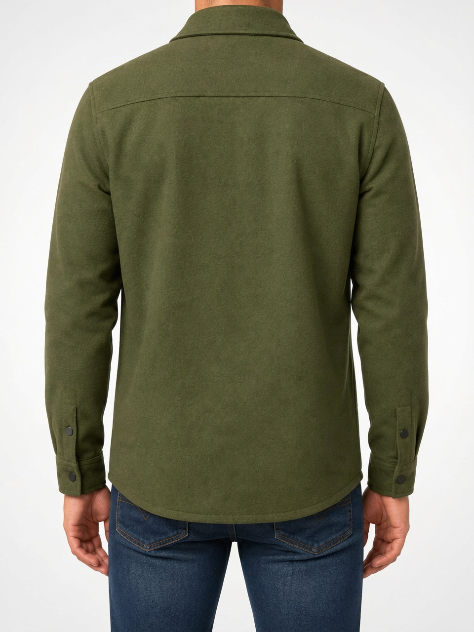 Surchemise Veste Homme Décontractée Coupe Utilitaire Molleton Poches - 4