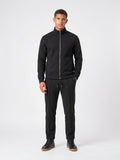 Survêtement Homme 2 Pièces Veste Jogging Montant Col - Noir M