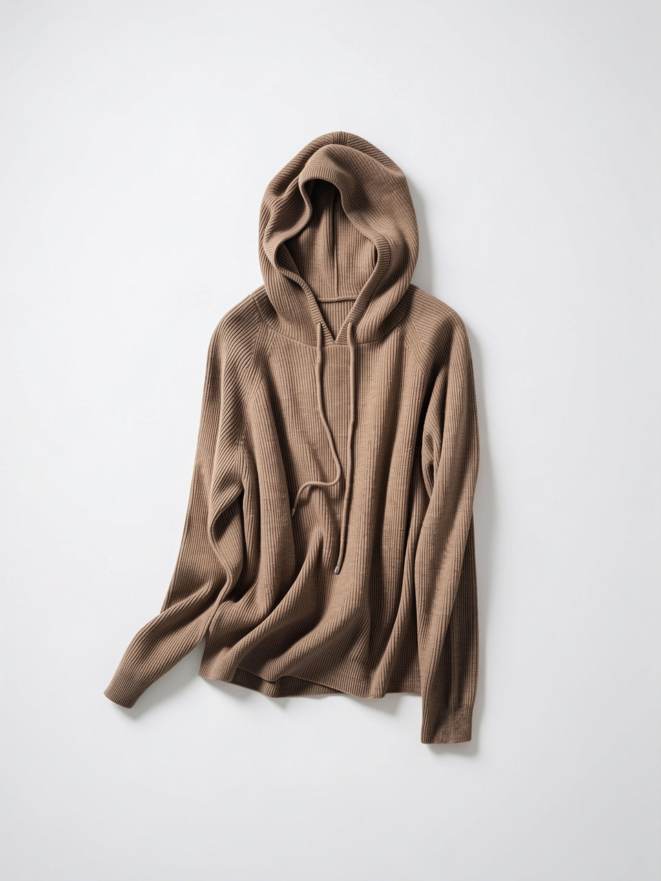 Sweat à Capuche Femme Cachemire Tricot Classique - 15