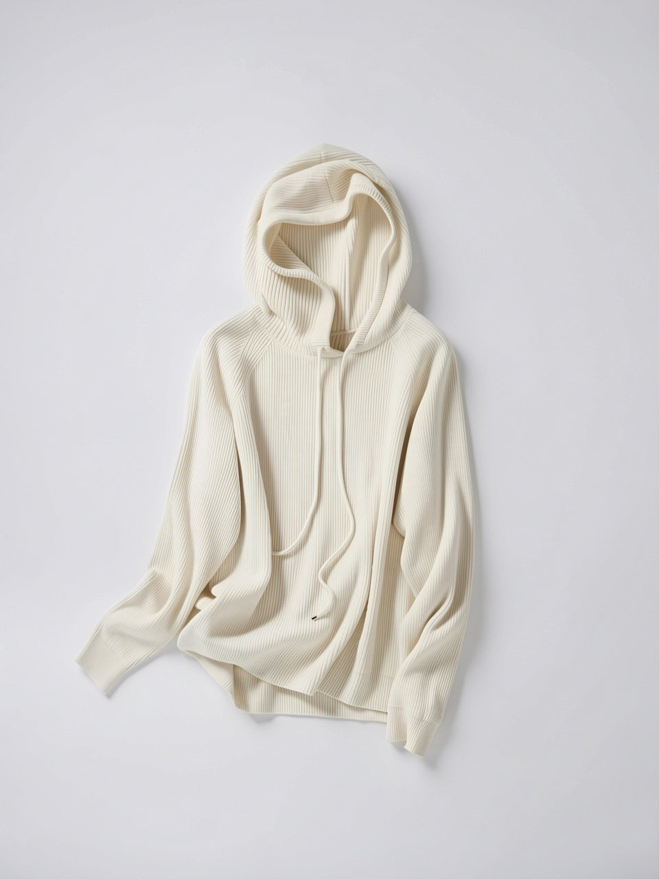 Sweat à Capuche Femme Cachemire Tricot Classique - 16