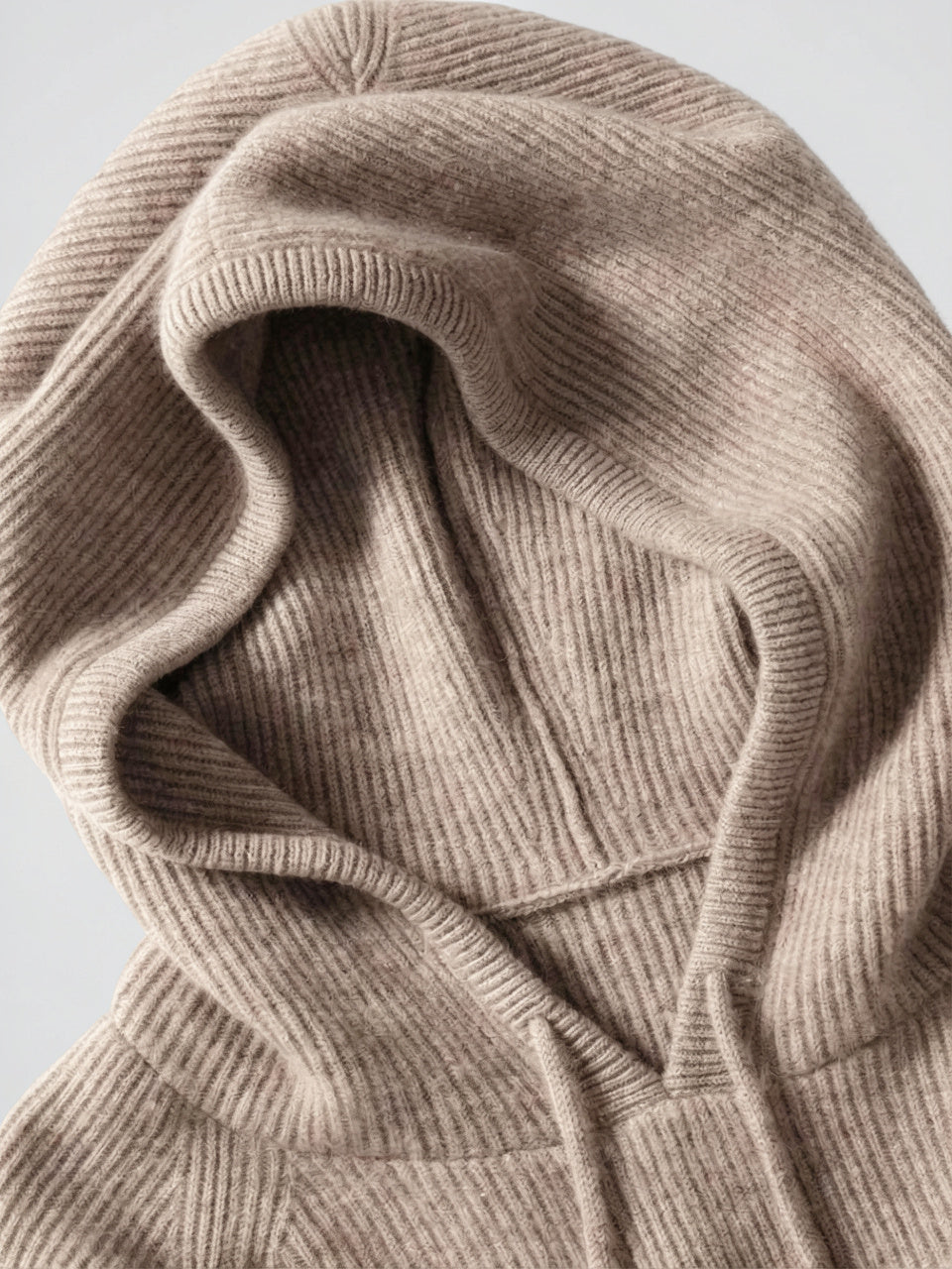 Sweat à Capuche Femme Cachemire Tricot Classique - 22