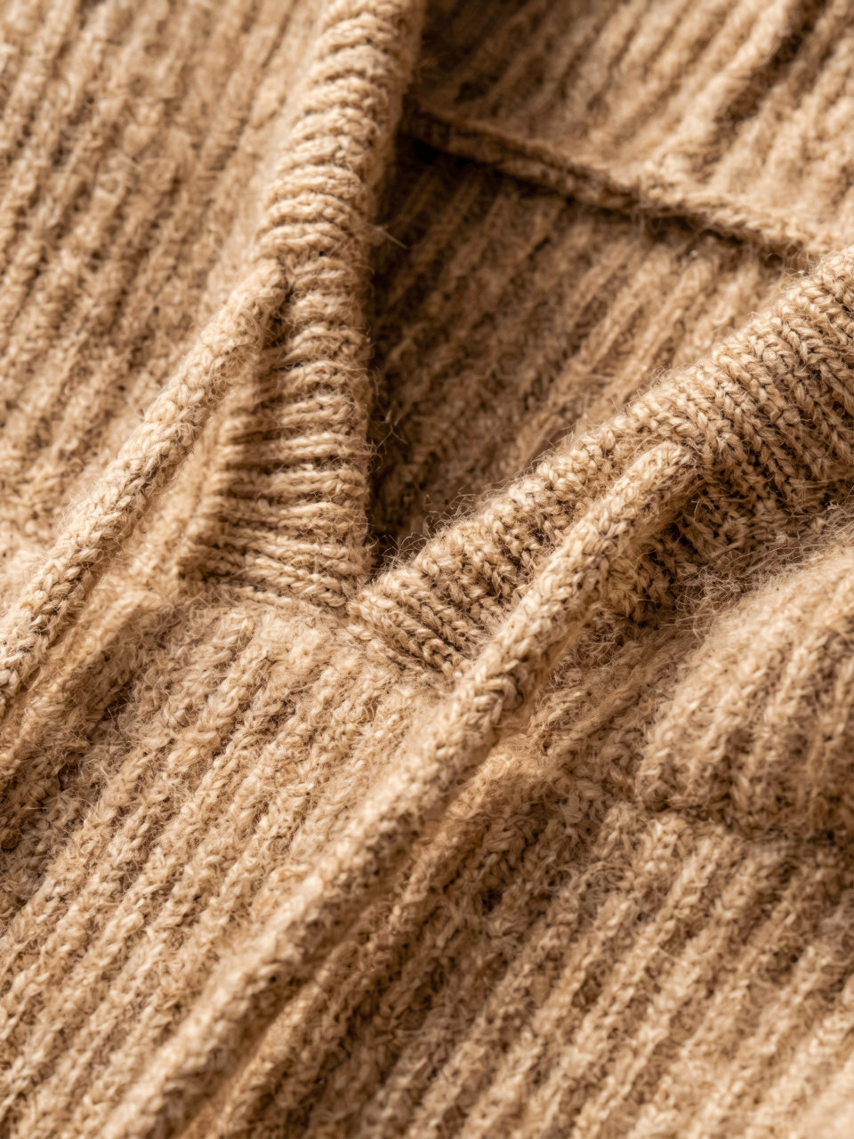 Sweat à Capuche Femme Cachemire Tricot Classique - 28