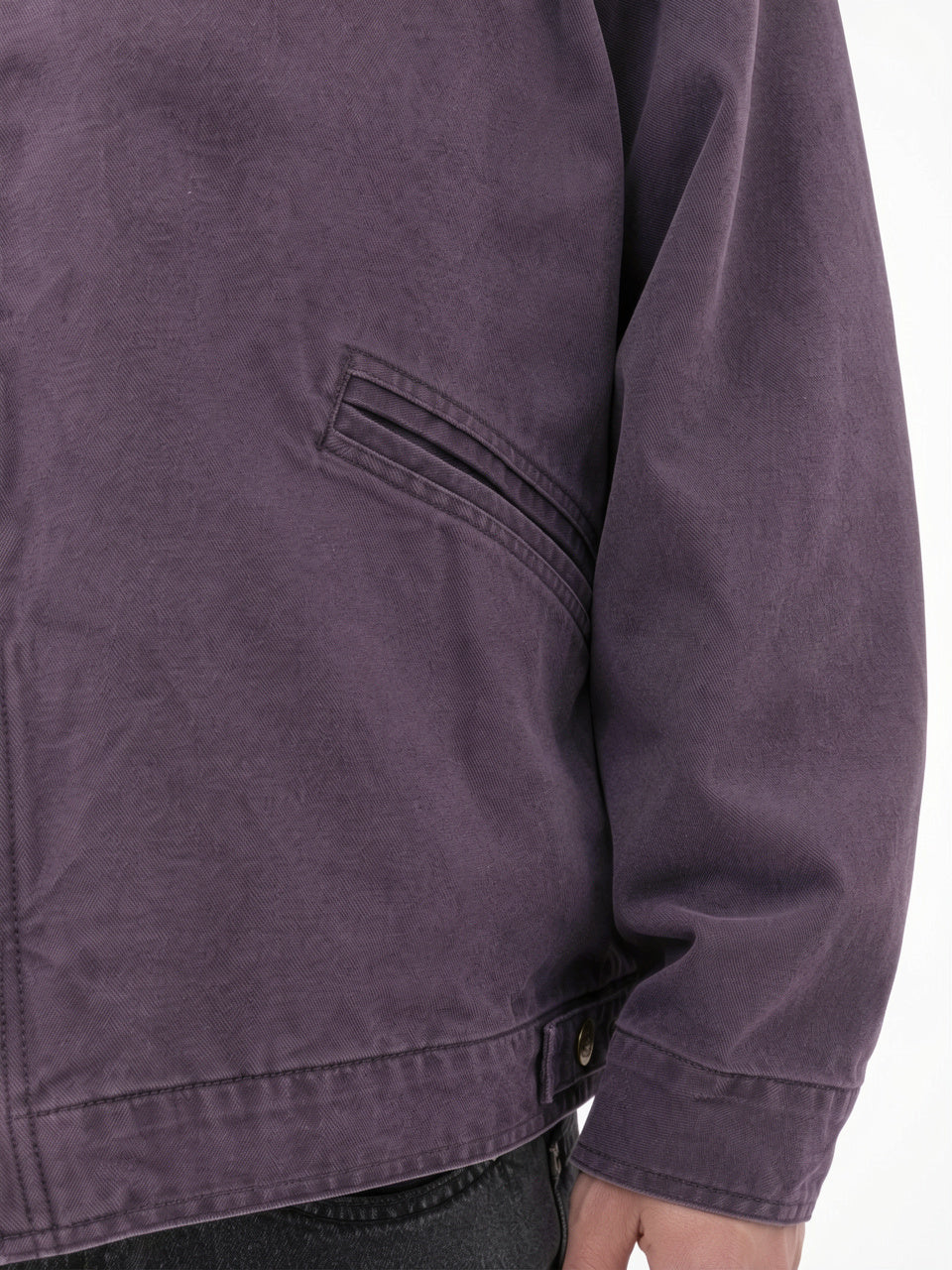 Veste Barn Toile Coton Homme Zippée Col Bouclette - 6