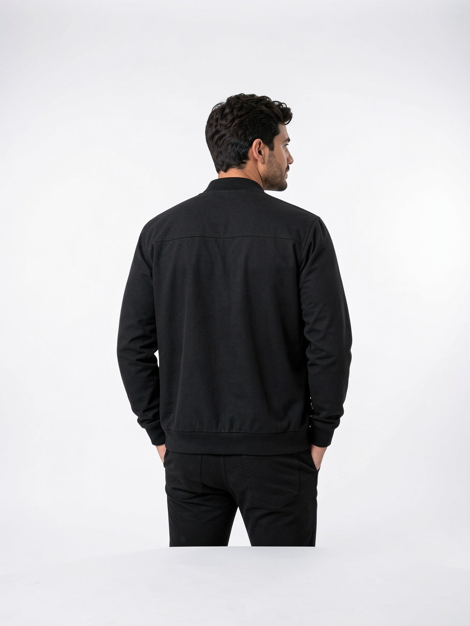 Veste Bomber Léger Homme Zippée Col Côtelé Quotidien - 12