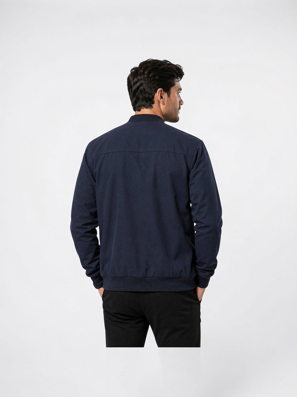 Veste Bomber Léger Homme Zippée Col Côtelé Quotidien - 9